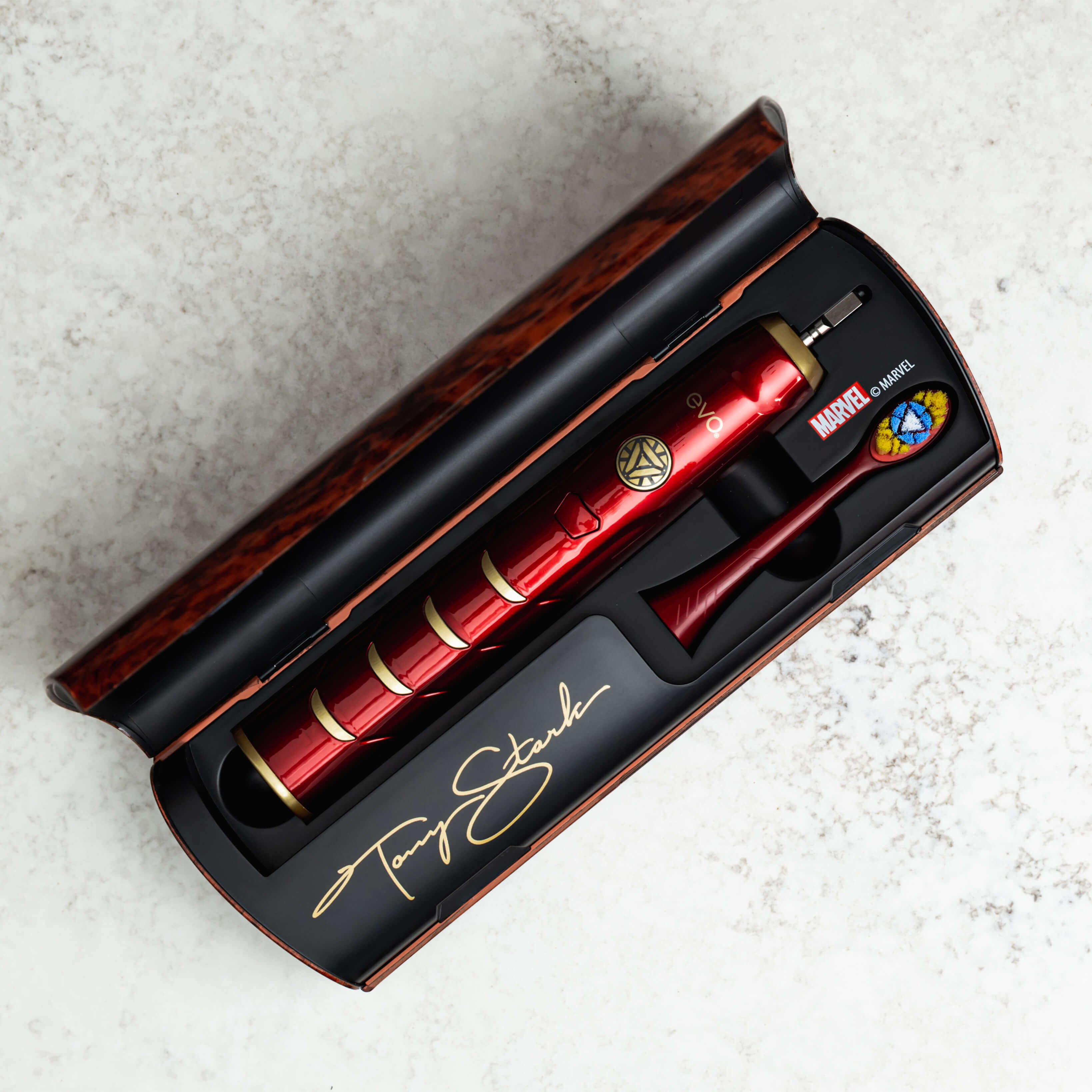 IRM-1 Super hero Iron Man Rechargeable Sonic Toothbrush in Case - EVO